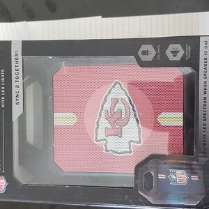 NFL Kansas City Chiefs Bluetooth Speaker with LED Lights/fm Radio/bluetooth